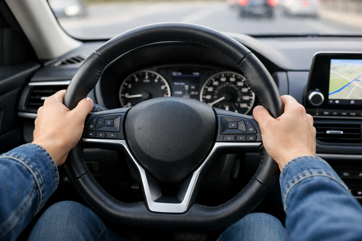 9 o'clock and 3 o'clock hand position